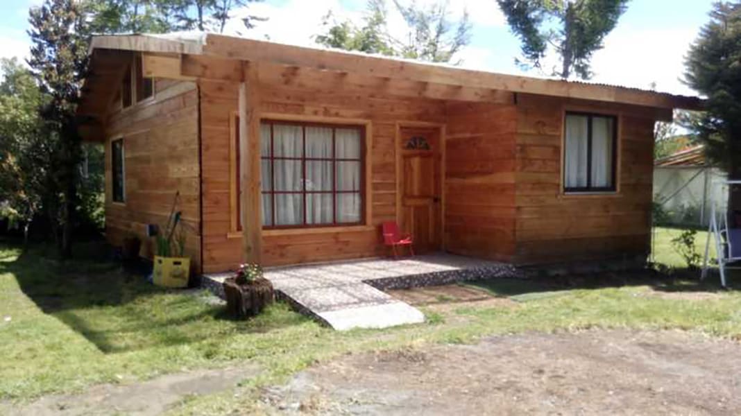 plano de cabaña 54 m2