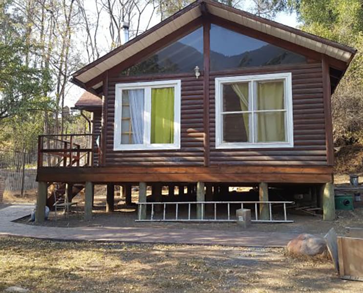 plano de cabaña 48 m2