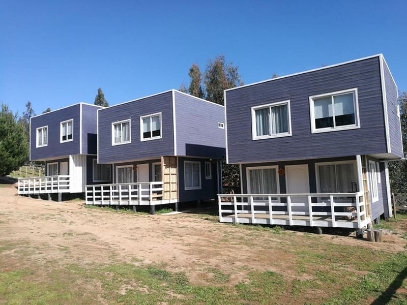 Plano de Cabaña 35 m2 con Segundo Piso