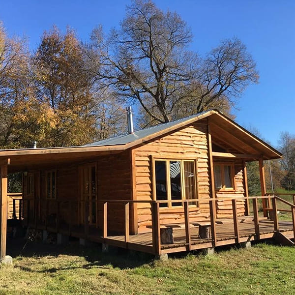 plano de cabaña 42 m2