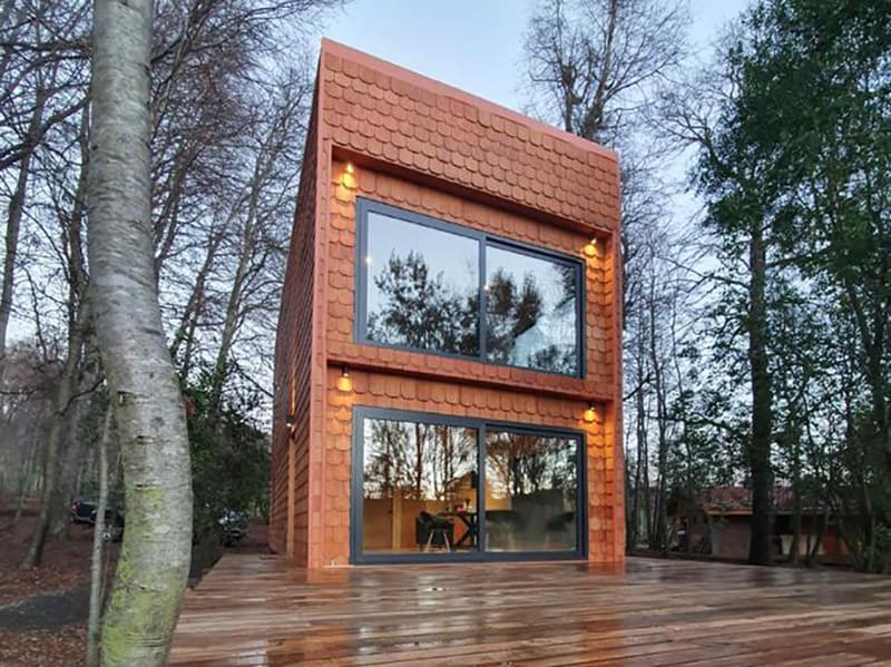 Plano de cabaña 50 m2