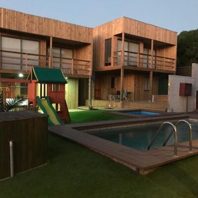 Plano de cabaña 36 m2 con segundo piso 2