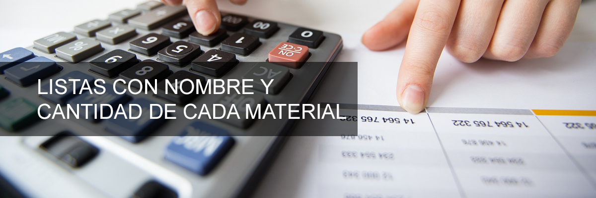 Lista de materiales de cabaña